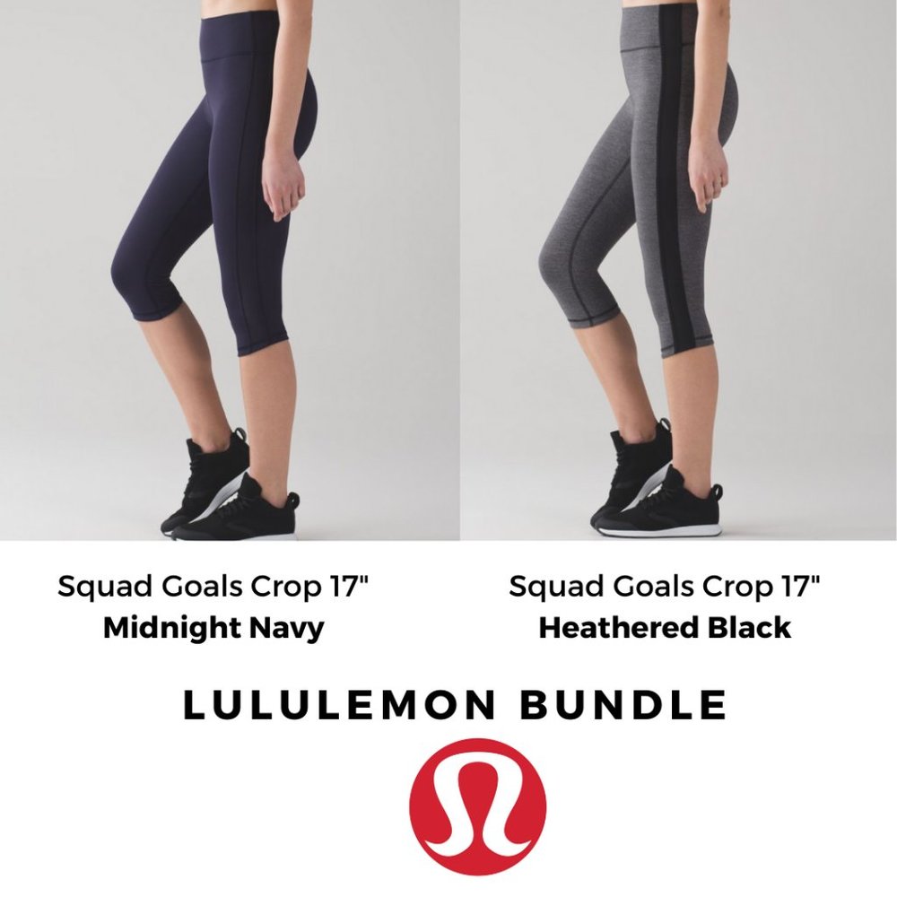 Lululemon Squad Goals Crop Leggings *Bundle*